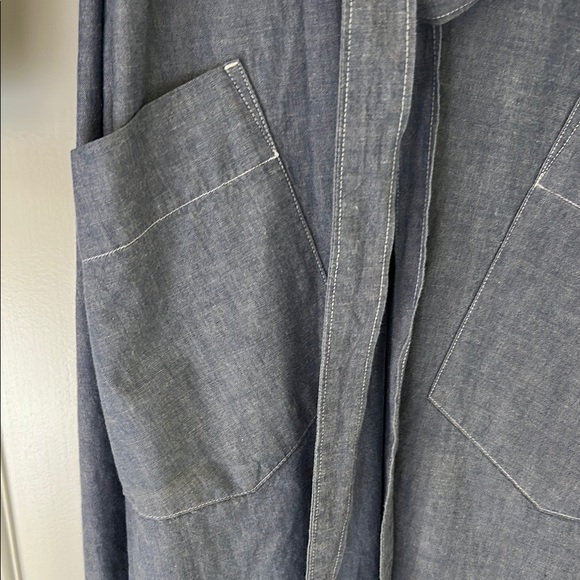 MHL Margaret Howell blue cotton chambray dress size II EUC. - Picture 3 of 11